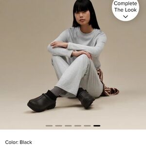 Black Women’s Slip-On Clog Shoes - Comfortable Everyday Wear